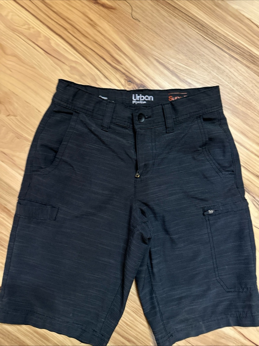 Urban Pipeline Boy’s 10 Black Casual Cargo Shorts